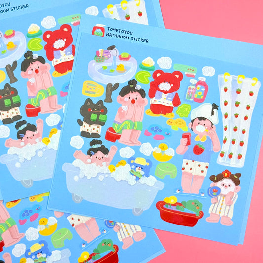 TOMETOYOU Bathroom Sticker Sheets