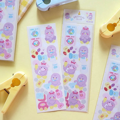 Bbothday Club Cleaning Day Sticker Sheet