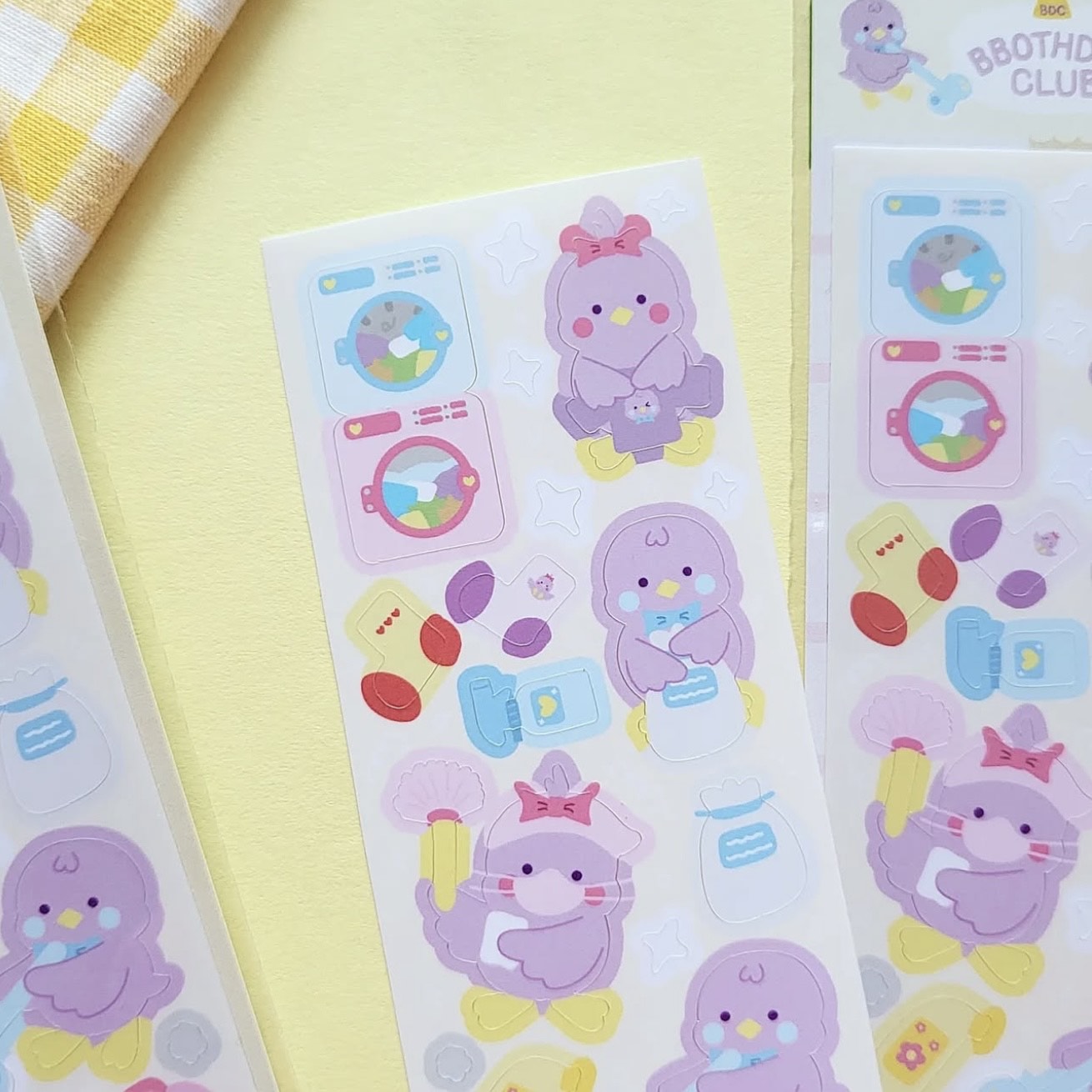 Bbothday Club Cleaning Day Sticker Sheet