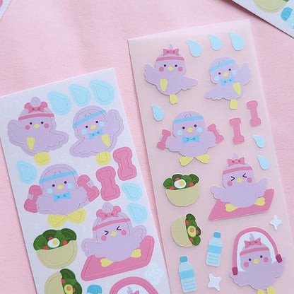 Bbothday Club Health Day Sticker Sheet