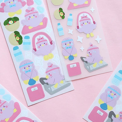Bbothday Club Health Day Sticker Sheet