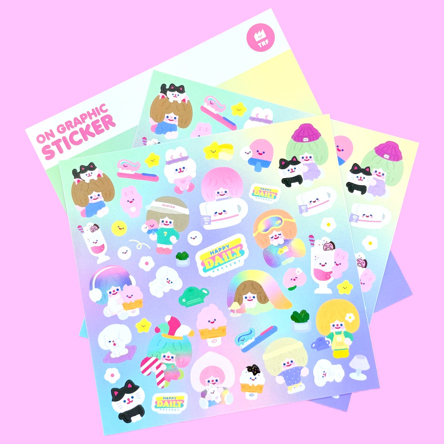 Recorder Factory Happy Daily Sticker Sheets - Dandy Mail