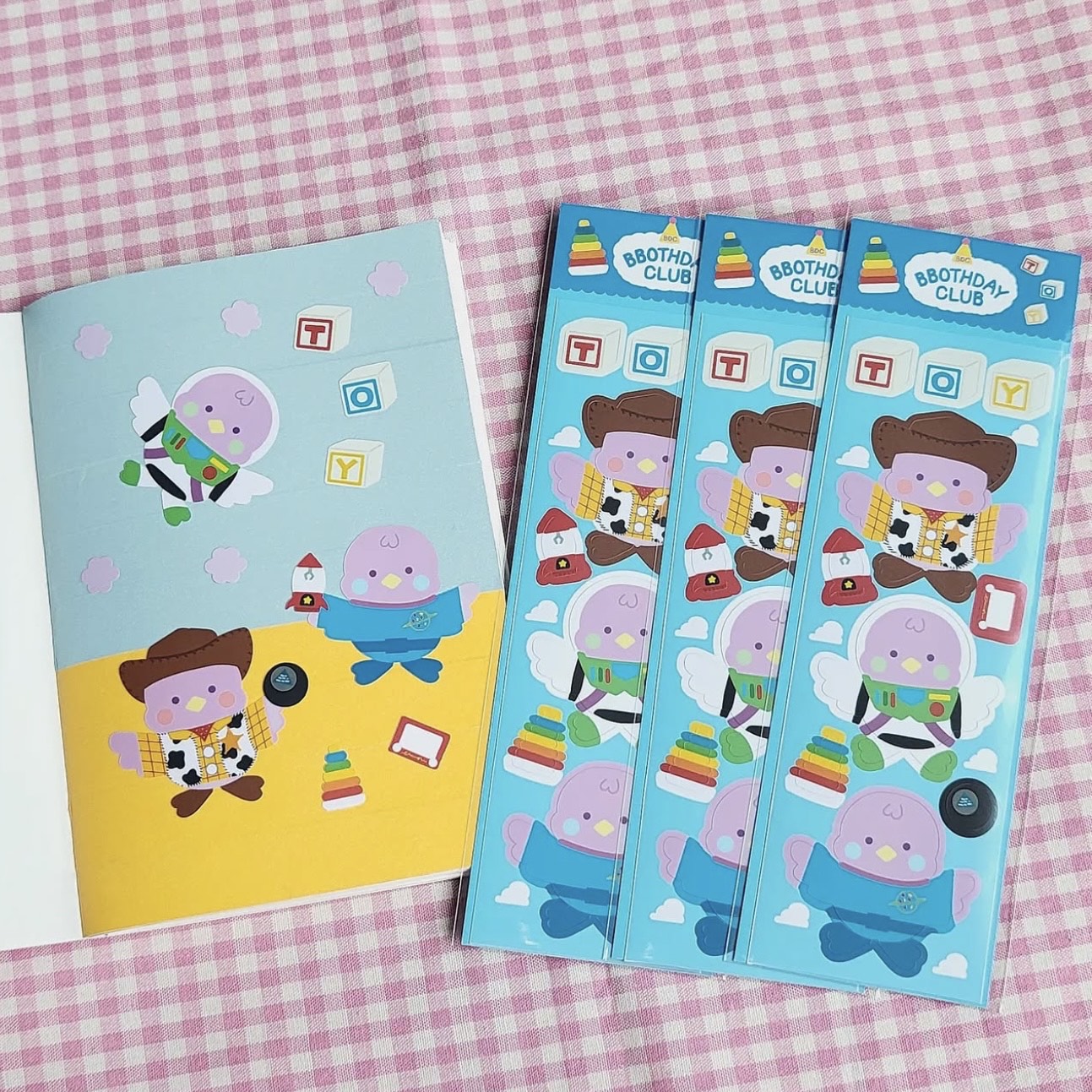 Bbothday Club Toys Sticker Sheet