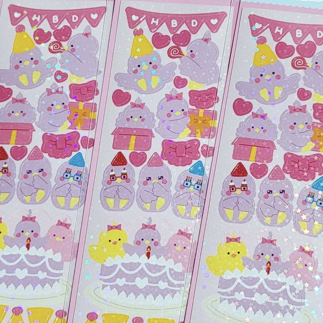 Bbothday Club HBD Sticker Sheet