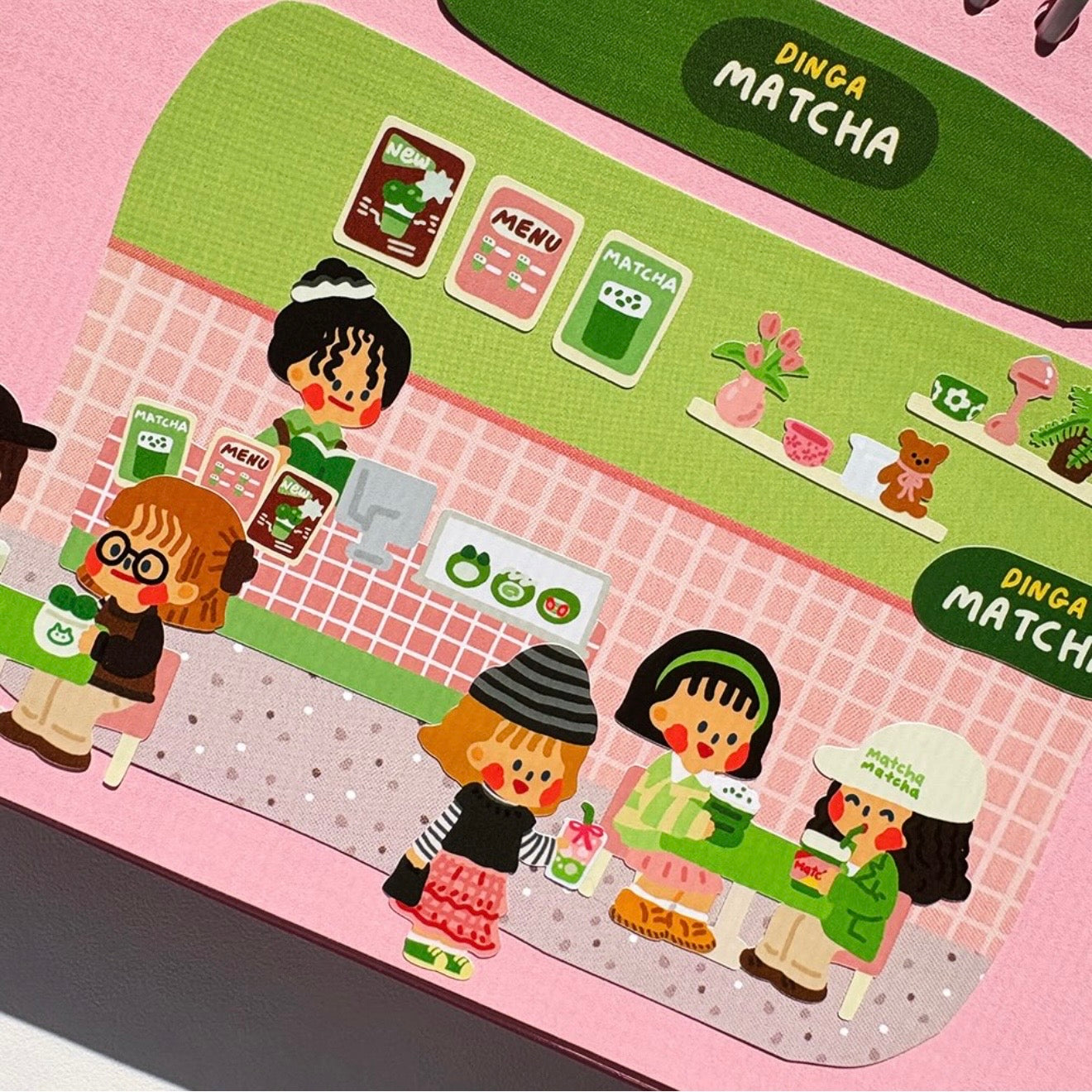 Dinga Mart Matcha Sticker Sheet - Dandy Mail