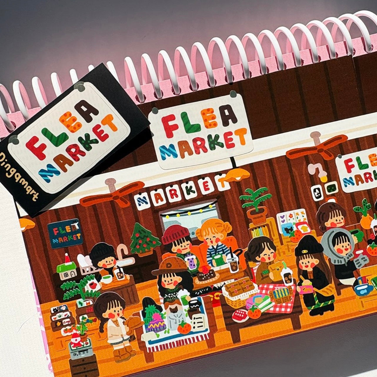 Dinga Mart Flea Market Sticker Sheet - Dandy Mail