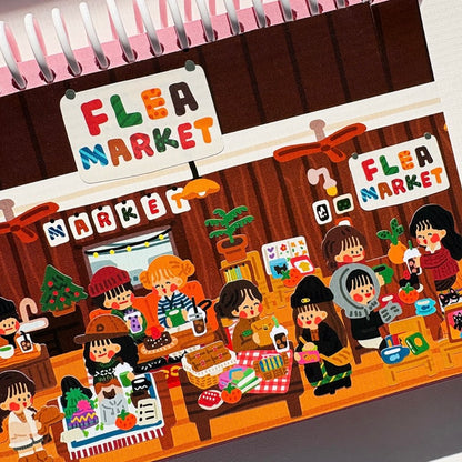 Dinga Mart Flea Market Sticker Sheet - Dandy Mail
