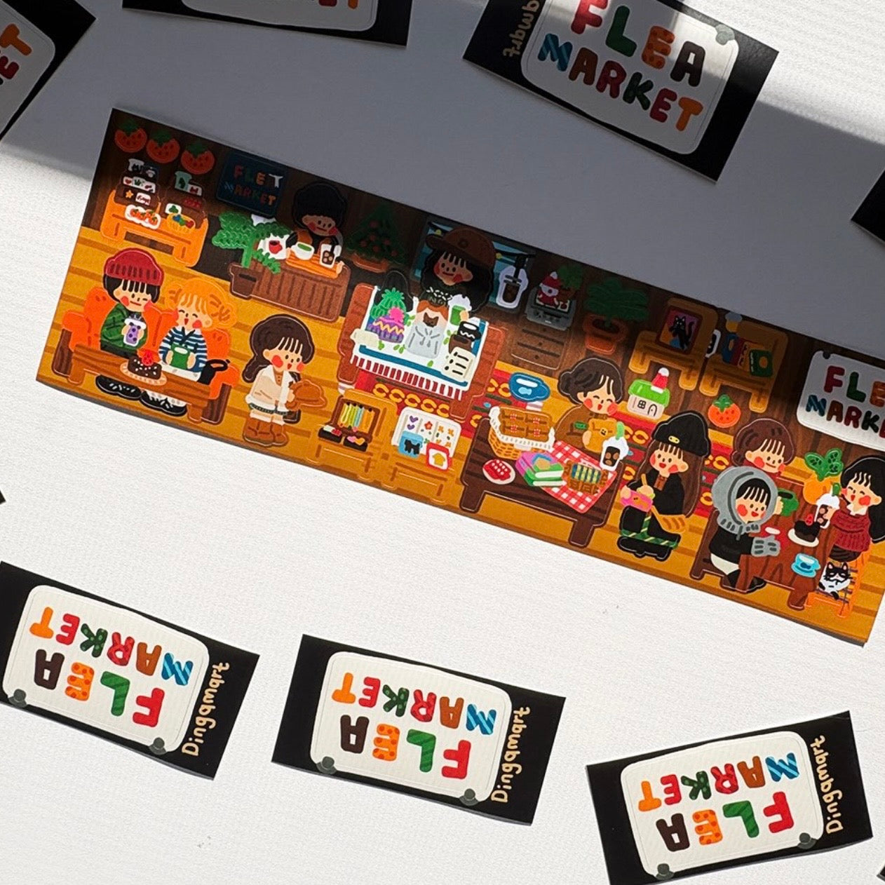 Dinga Mart Flea Market Sticker Sheet - Dandy Mail