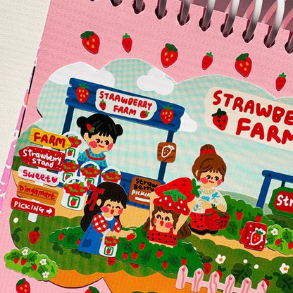 Dinga Mart Strawberry Farm Sticker Sheet - Dandy Mail