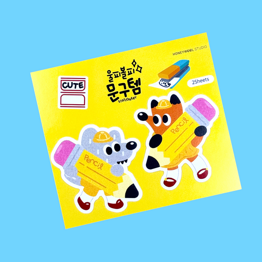 Honeywool Pencil Sticker Pack - Dandy Mail
