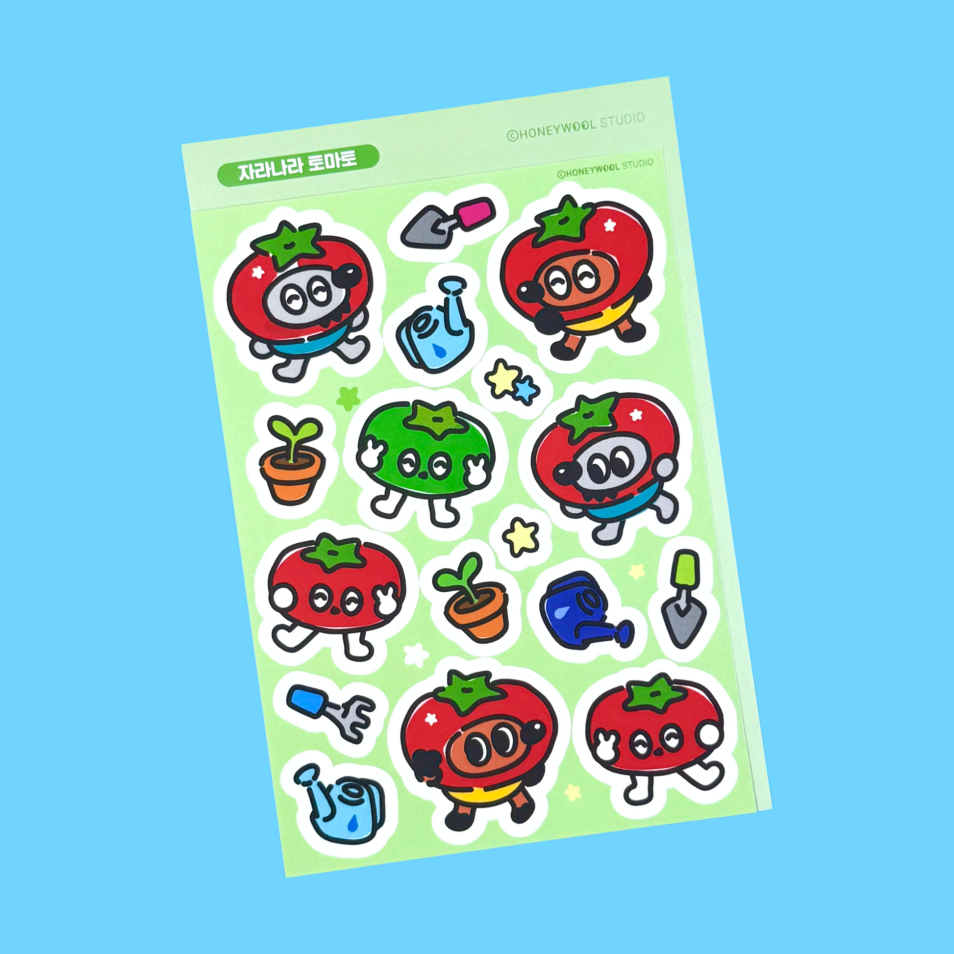 Honeywool Tomato Sticker Sheet - Dandy Mail