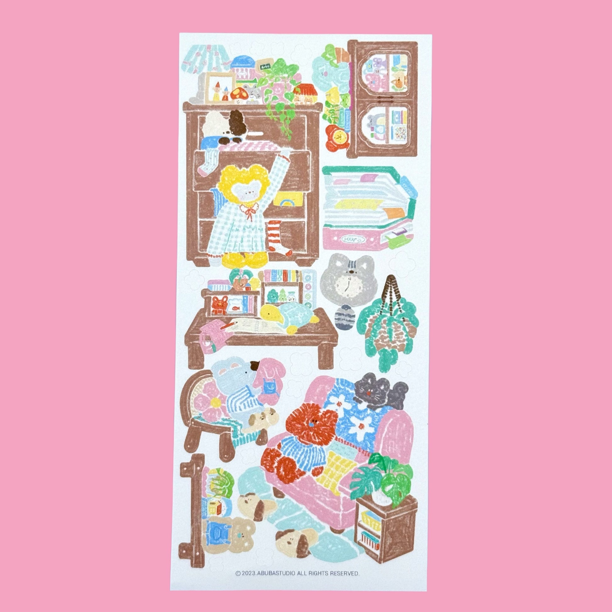 Abuba Studio Bear's Adventures Sticker Sheets - Dandy Mail