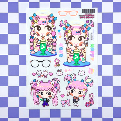 Leenahoo Halloween Neon Sticker Sheets