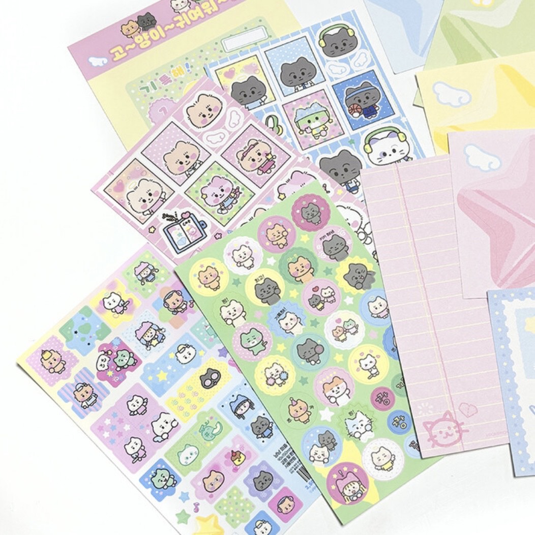 Ppomppom Studio School Cat Pack