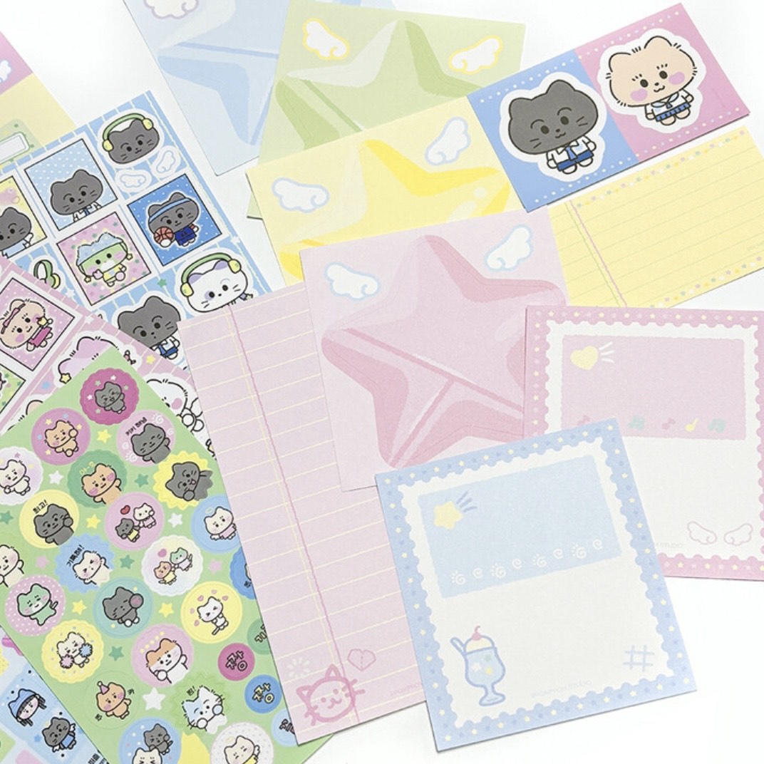 Ppomppom Studio School Cat Pack