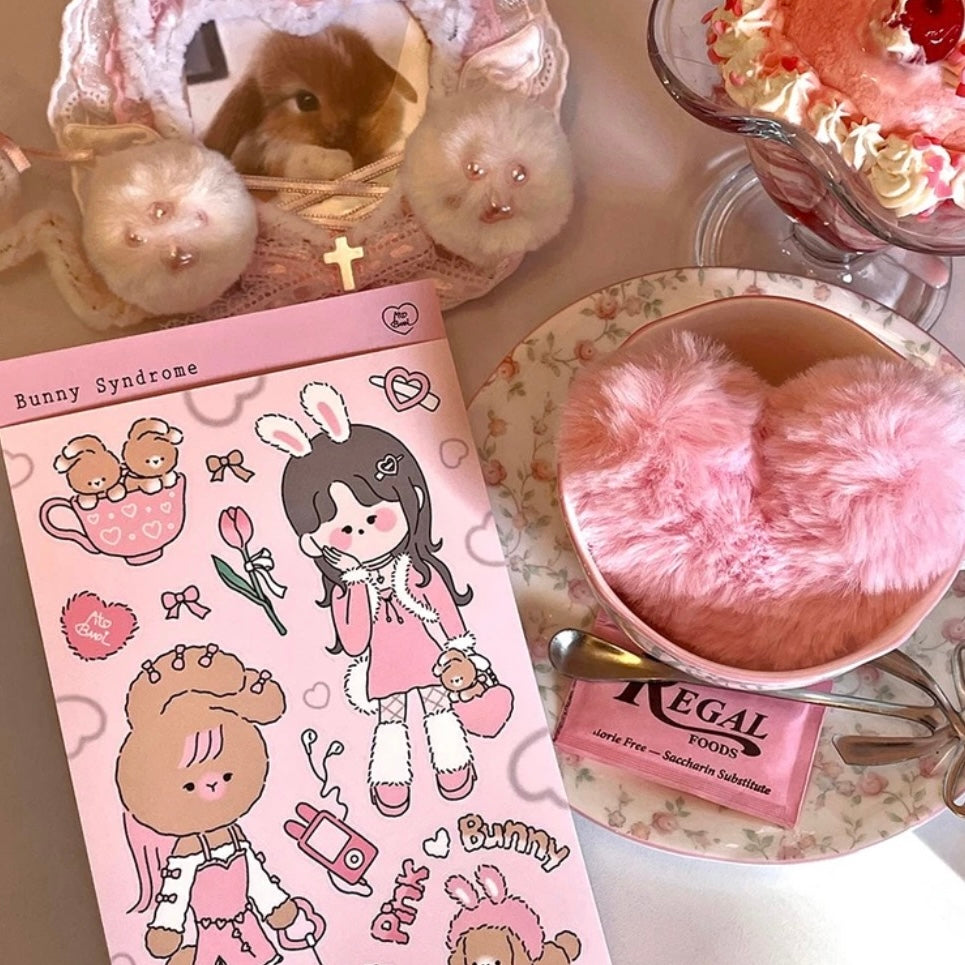 Ato and Bandi Bunny Syndrome Sticker Sheet - Dandy Mail