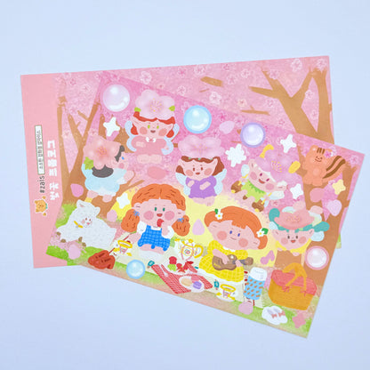 Shop Zais Cherry Blossom Sticker Sheet - Dandy Mail