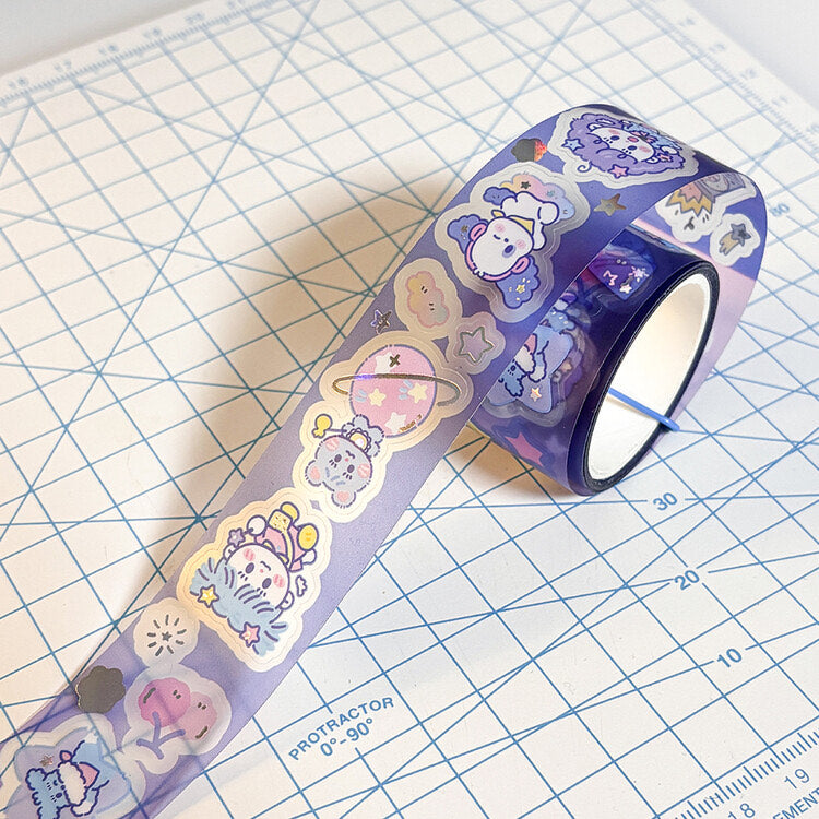 Ppomppom Studio Rocket Ship Sticker Roll - Dandy Mail