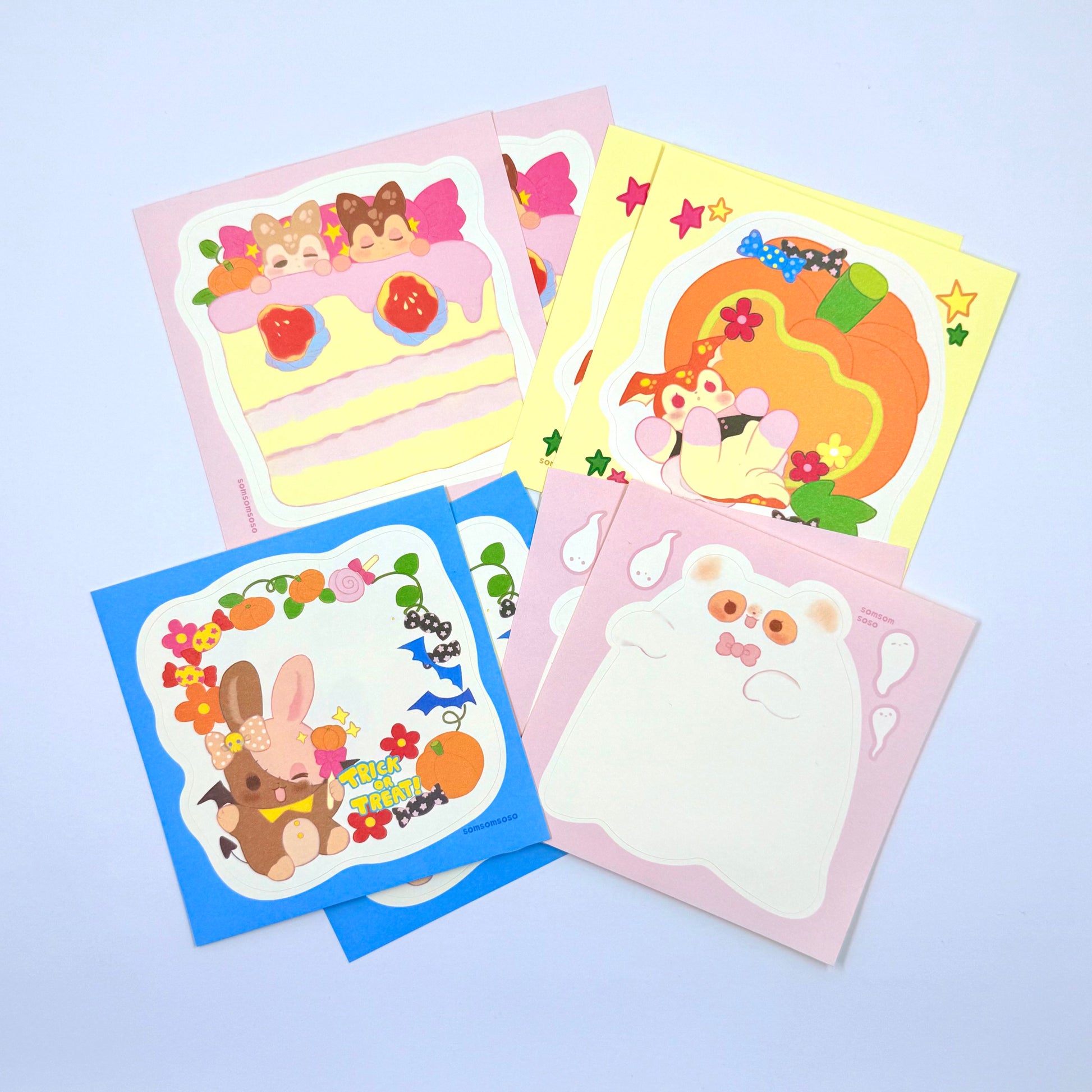 Somsomsoso Halloween Memo Sticker Pack - Dandy Mail
