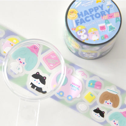 Recorder Factory Happy Factory Sticker Roll