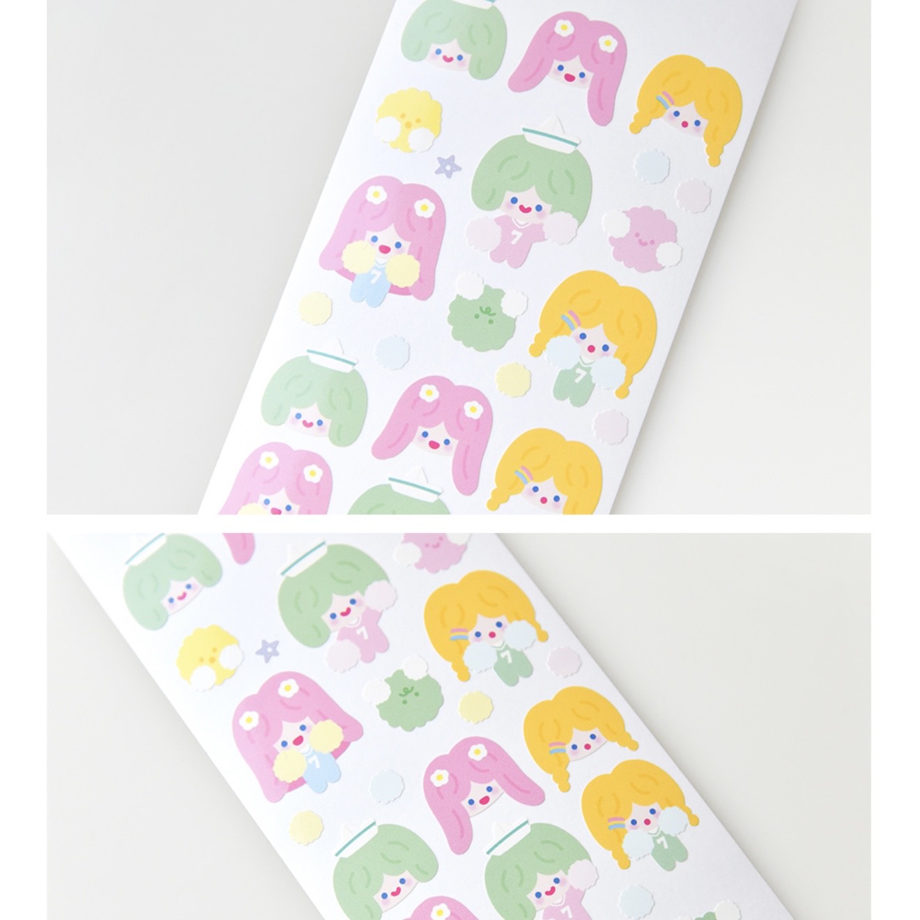 Recorder Factory Happy Victory Kawaii Sticker Sheet