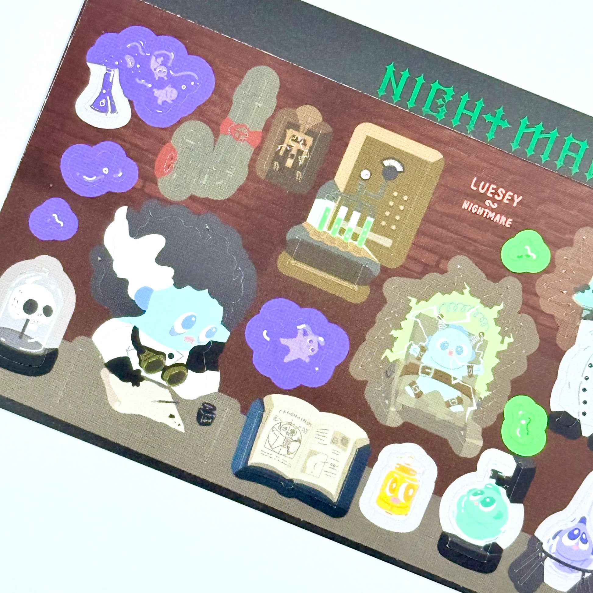 Luesey Sky Evil Scientist Sticker Sheet - Dandy Mail