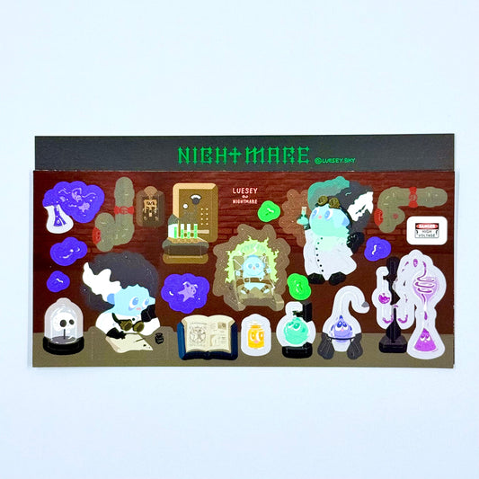 Luesey Sky Evil Scientist Sticker Sheet - Dandy Mail