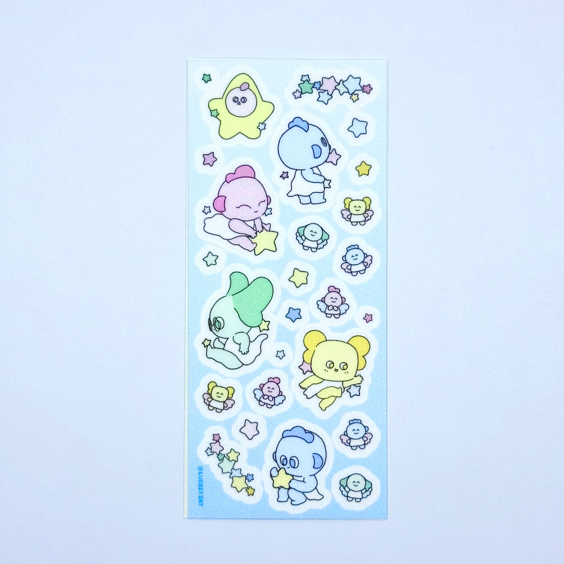 Luesey Sky Glitter Babies Sticker Sheet - Dandy Mail