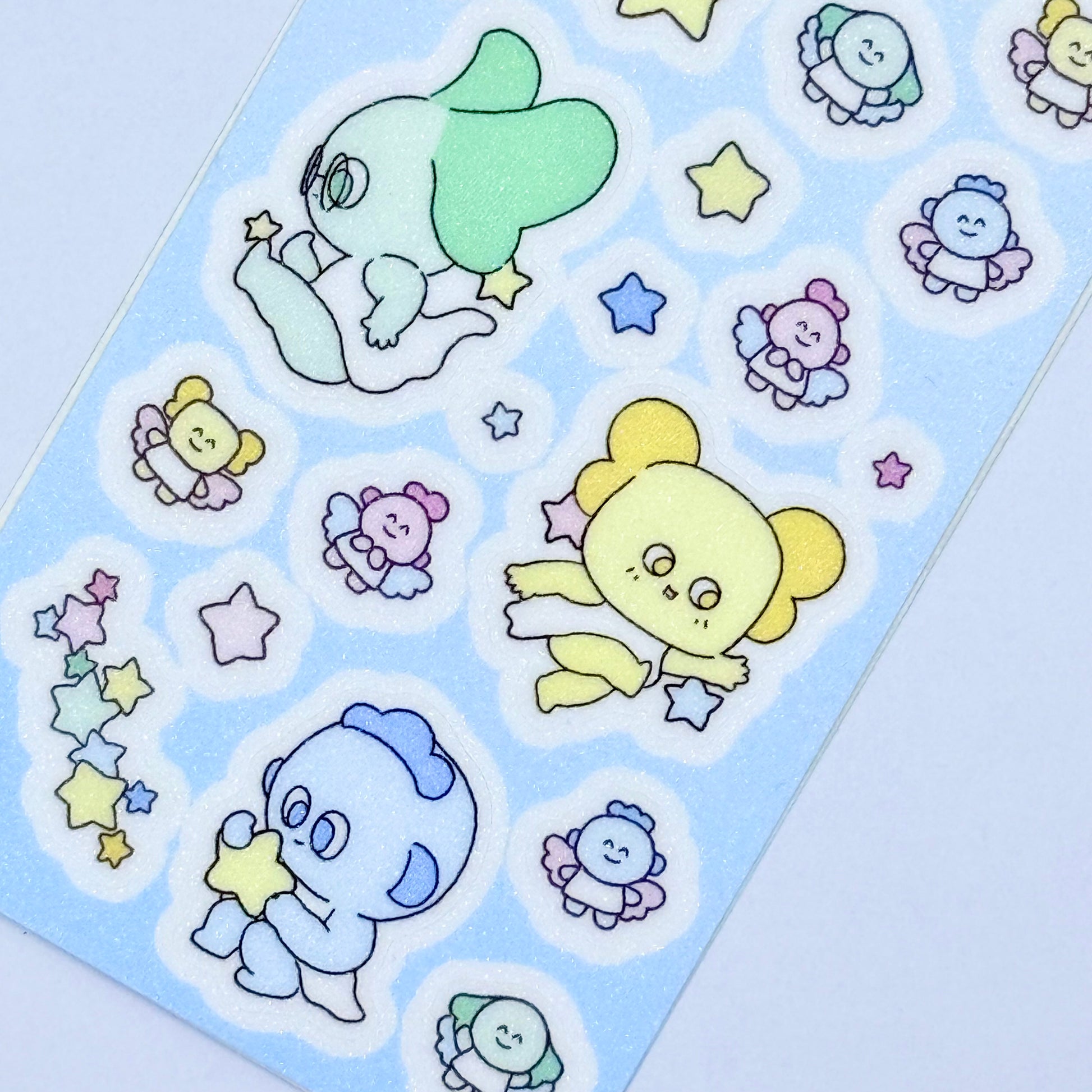 Luesey Sky Glitter Babies Sticker Sheet - Dandy Mail