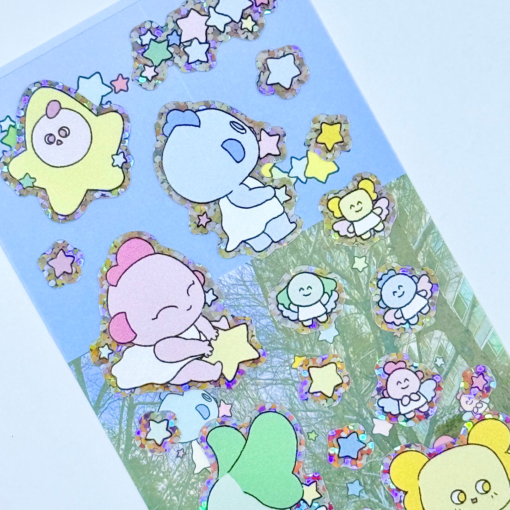 Luesey Sky Glitter Babies Sticker Sheet - Dandy Mail