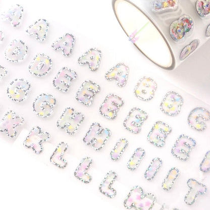 Polticker Star Candy Hologram Alphabet Kiss Cut Roll