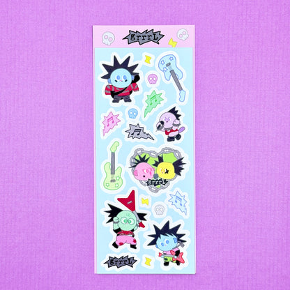 Luesey Sky Rocker GrrrL Sticker Sheet - Dandy Mail