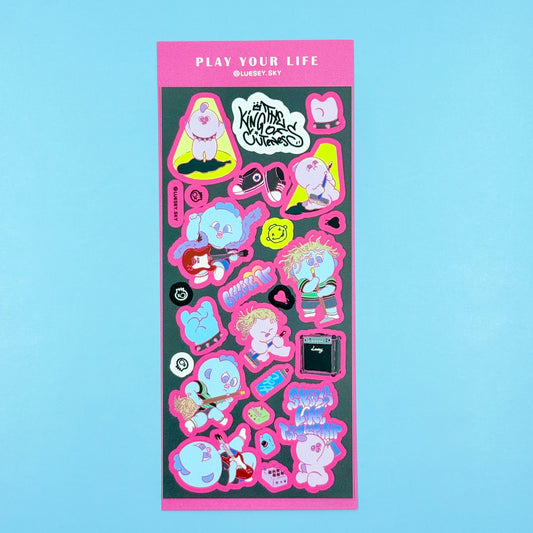Luesey Sky Kings Of Cuteness Sticker Sheet - Dandy Mail