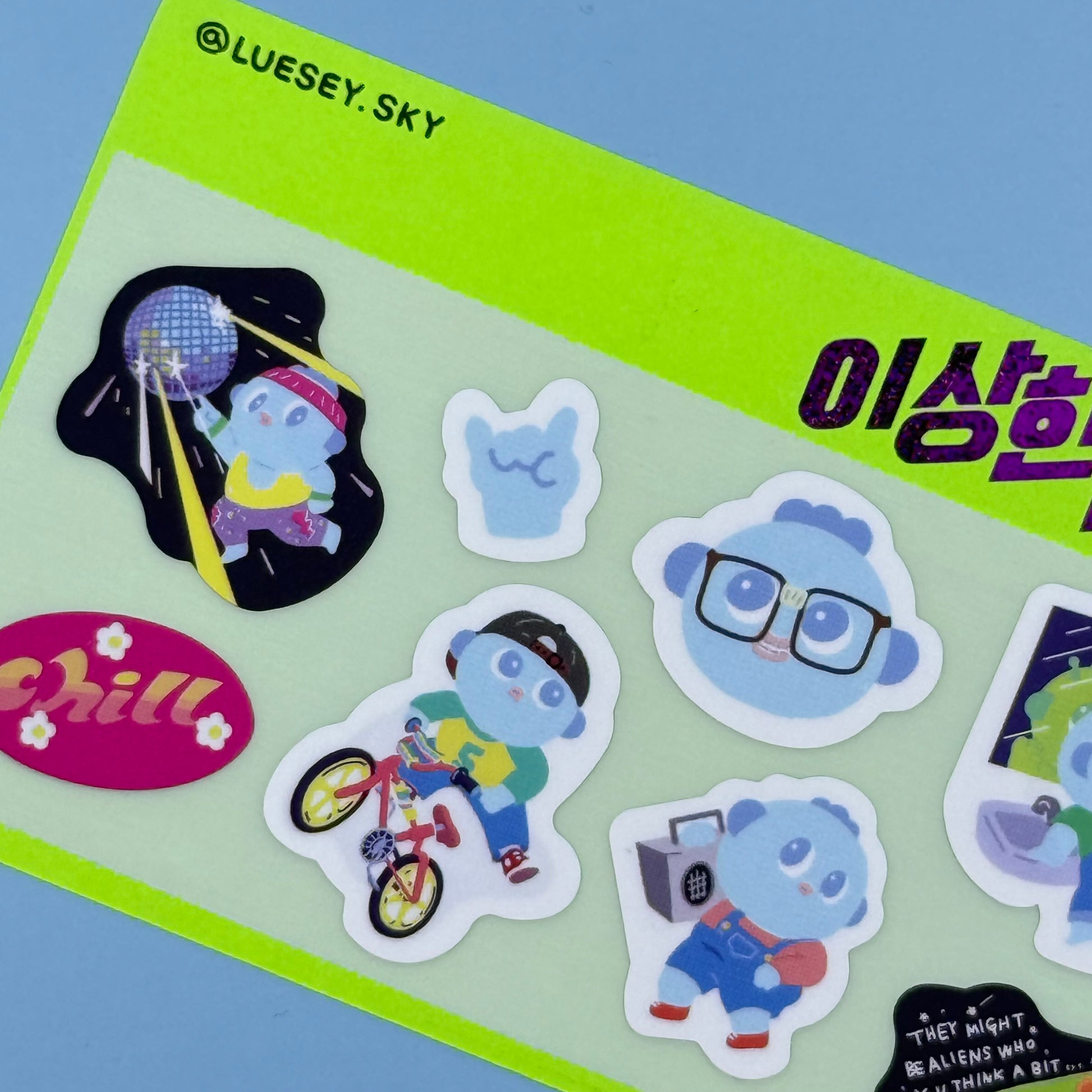 Luesey Sky Double Sticker Sheet - Dandy Mail