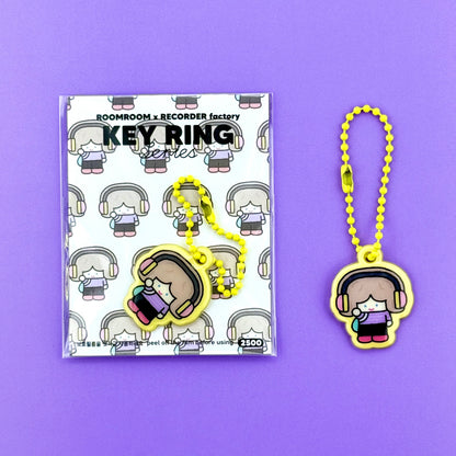 Recorder Factory x Roomroom Puffy Key Ring