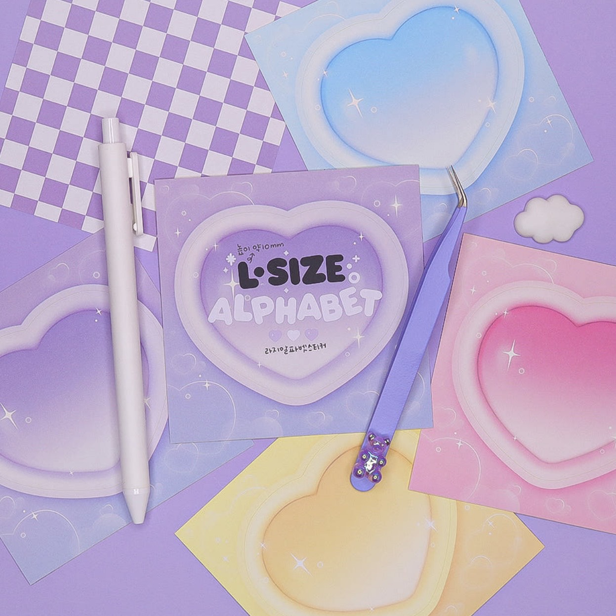 Joie Atelier 3D Heart Memo Sticker Pack