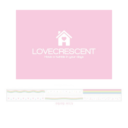 Love Crescent Rainbow Star Kiss-cut Sticker Roll - Dandy Mail