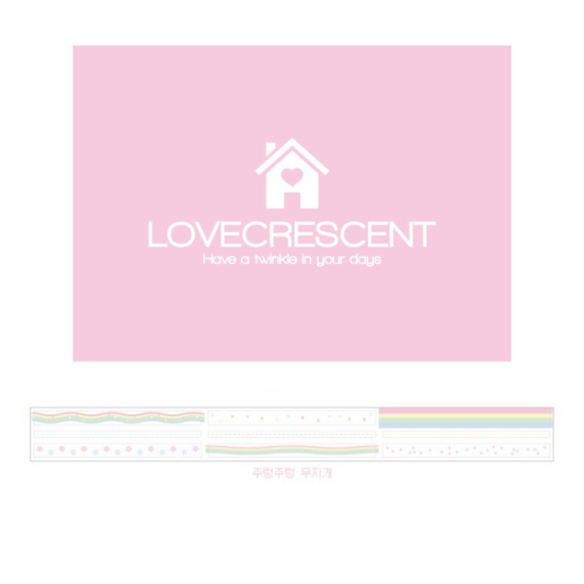 Love Crescent Rainbow Star Kiss-cut Sticker Roll - Dandy Mail