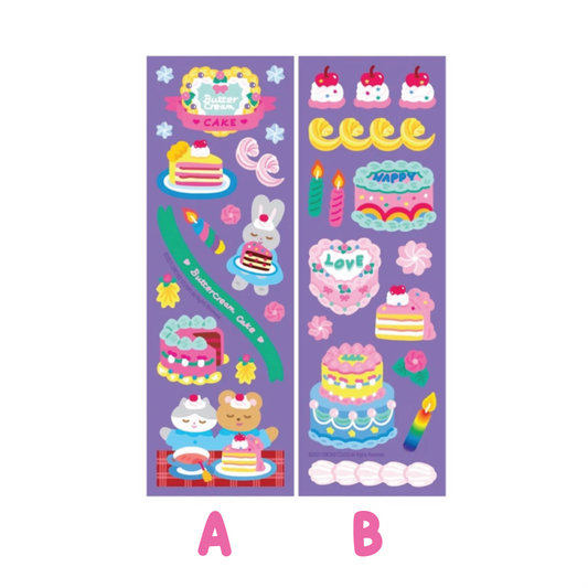 Orchid Studio Cake Sticker Sheet