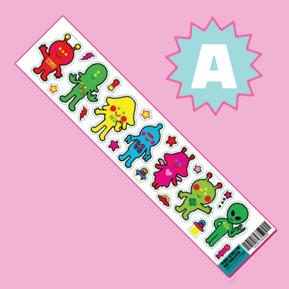 Leenahoo Neon Character Sticker Sheet